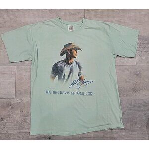Kenny Chesney Shirt Womens Large Comfort Colors‎ Concert Revival Tour Merch 2015